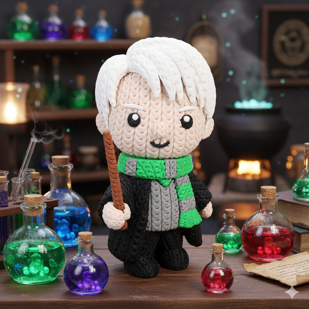 🐍 Draco crochet 3D: eleganza e magia in una creazione da collezione