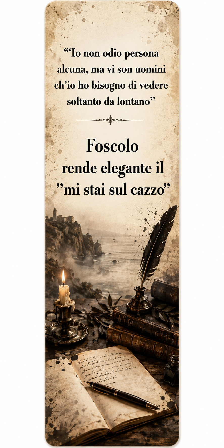 Segnalibri con Frasi Divertenti – Segnalibri Ironici Plastificati Opachi o Trasparenti