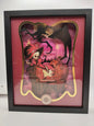 Lightbox Hazbin Hotel artigianale con Alastor e Rosie spenta