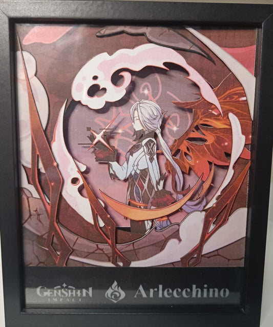 Cornice artigianale Arlecchino con certificato numerato