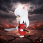 Statua Inuyasha crochet decorazione anime da collezione