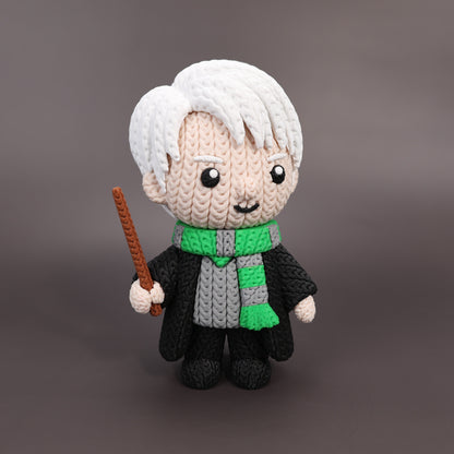 Draco Malfoy Statua 3D Crochet da Collezione - creazione artigianale