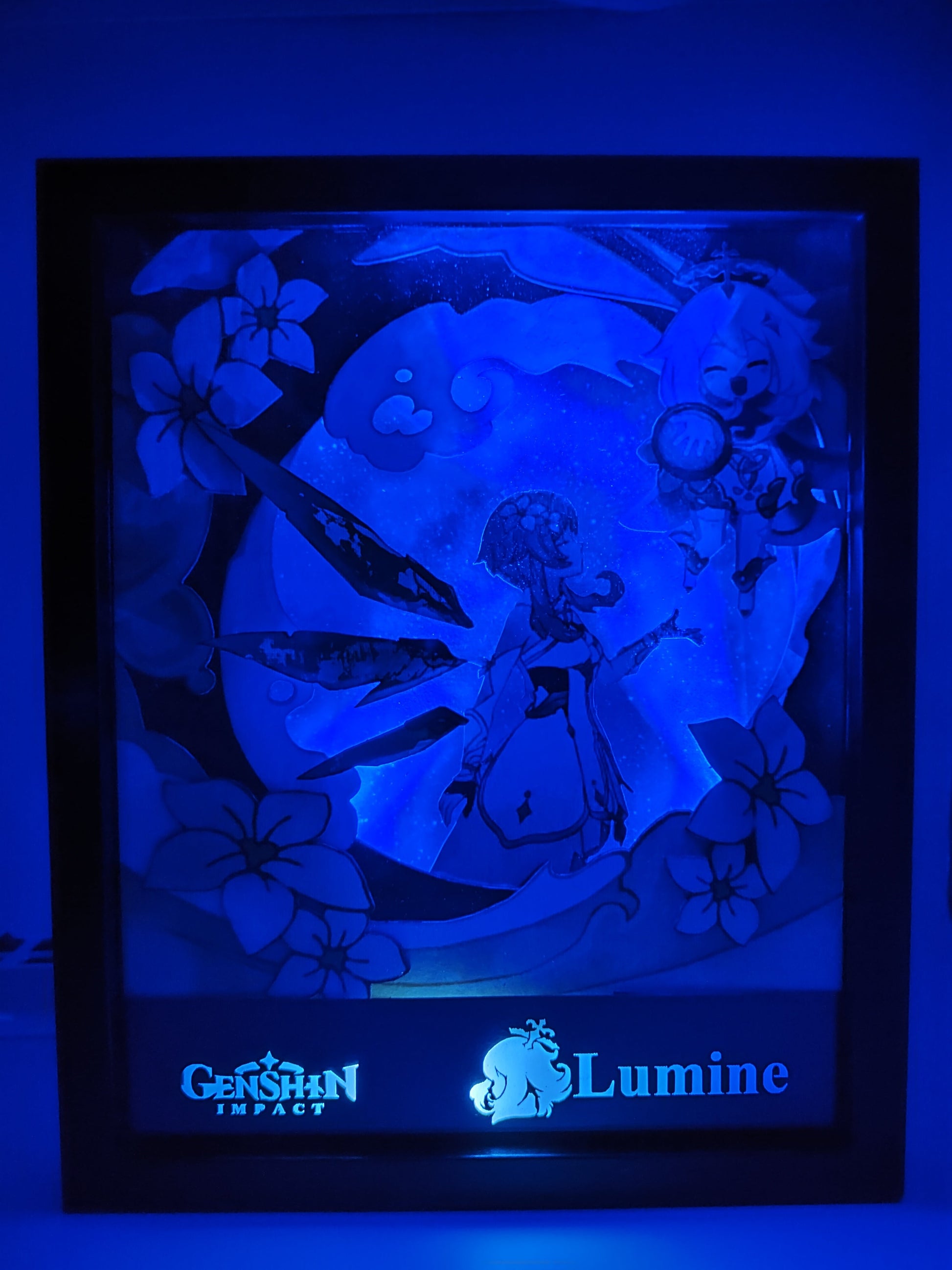 Cornice numerata Lumine – con illuminazione LED e dettagli floreali