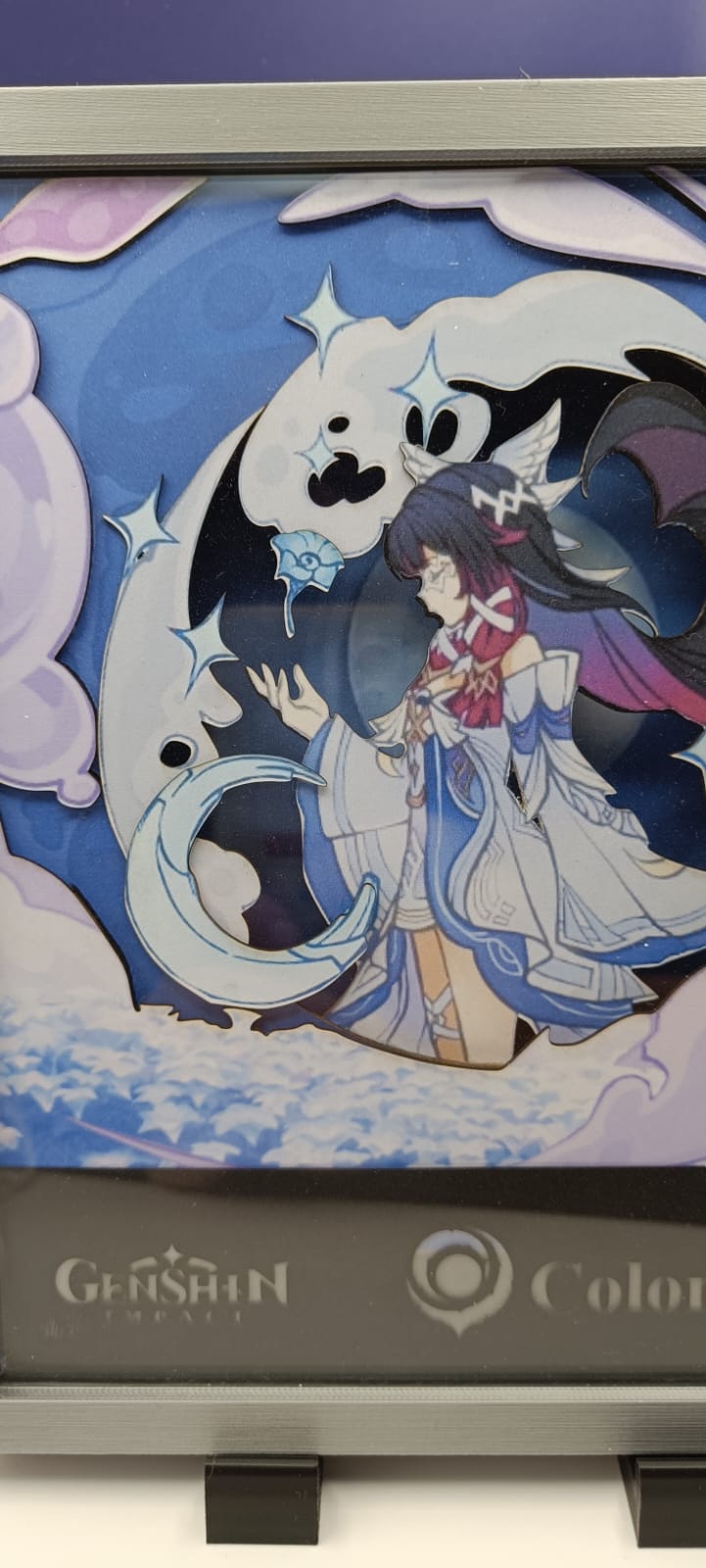 Lightbox Colombina Genshin Impact | Cornice luminosa artigianale