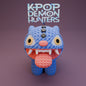 Derpy Tiger K-Pop Demon Hunters con lingua sporgente e occhi buffi
